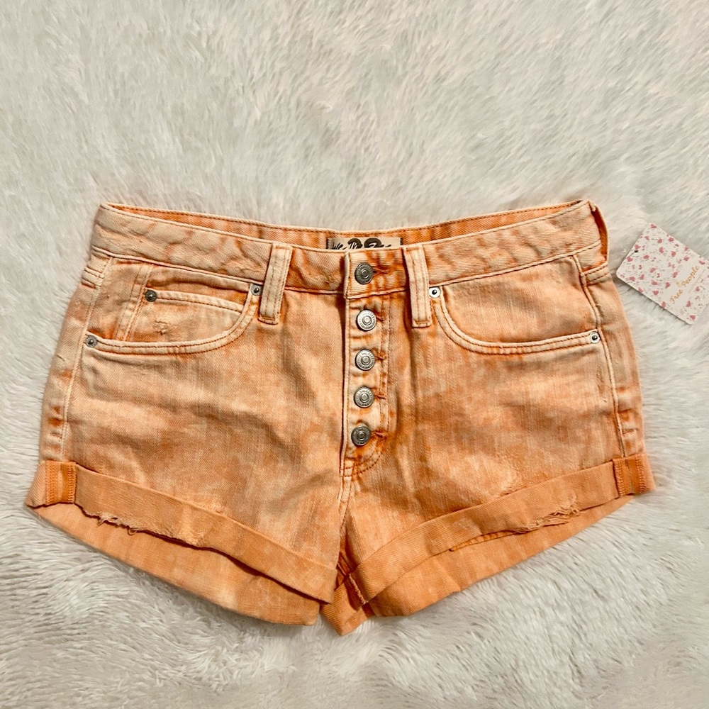 Free People Rolled Cuttoff Denim Shorts - Picture 10 of 14